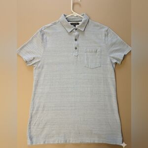 Banana Republic Performance Pique Polo Shirt In Light Blue